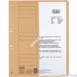 Skoroszyt kartonowy 1/2 A4 oczkowy niebieski 100551876 ELBA