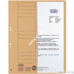 Skoroszyt kartonowy 1/2 A4 oczkowy niebieski 100551876 ELBA