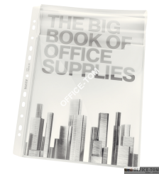 Koszulki groszkowe na katalogi A4 Leitz, z PP, z klapką, 180 mic. 47523003