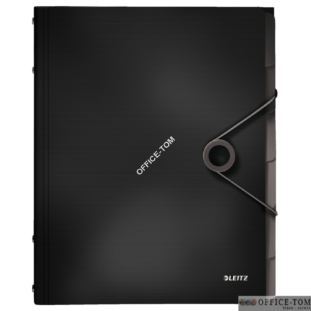 Teczka segregująca 6 przekładek PP Leitz Solid, czarna 45691095