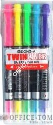Zakreślacz Dwustronny Komplet 5 Szt DONG-A