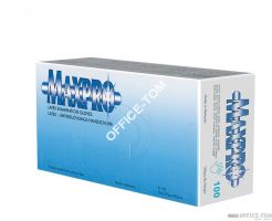 Rękawice LATEX 100szt rozmiar L pudrowane