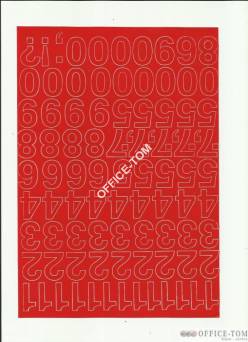 CYFRY samoprzylepne 2.5cm(8szt) żółte ARTDRUK