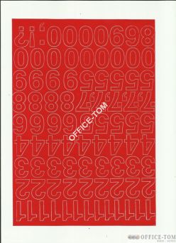 CYFRY samoprzylepne 2.5cm(8szt) żółte ARTDRUK