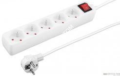 Listwa zasilająca TITANUM 5 GNIAZD przepięciowa z uziemieniem WŁ 15M biała