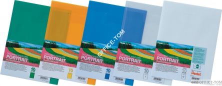 Koperta pionowa PENTEL  portrait s/błękitna na dokum A4