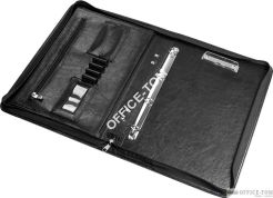 Aktówka A4 ekoskóra czarna Panta Plast