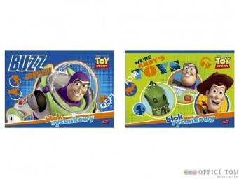Blok rysunkowy A4, z nalepkami na okładce, 20 k. TOY STORY DISNEY UNIPAP