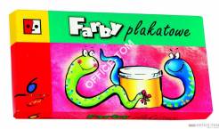 Farby plakatowe 6 kolorów 10 ml JEDNOŚĆ