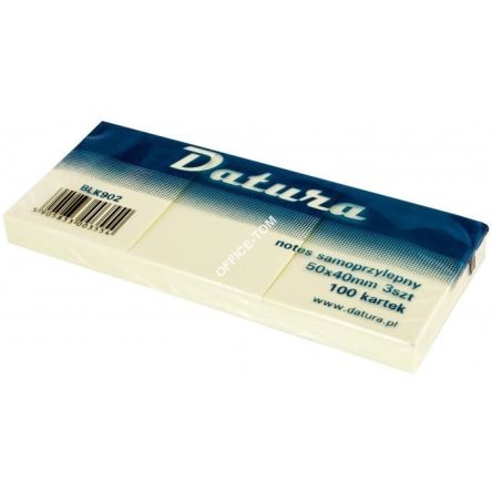 Bloczek samoprzylepny DATURA 40x50 żółty (3)