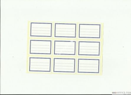 Naklejki na zeszyt małe(20ark) wzór I ART-DRUK