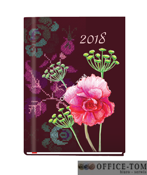 Terminarz A6 OLA -folia RÓŻA T-212F-02 1 tydzień/2-óch stronach Michalczyk i Prokop