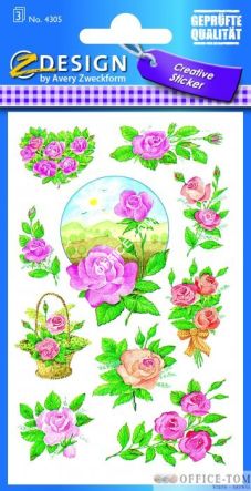 Naklejki AVERY ZWECKFORM Z-Design Creative Róże
