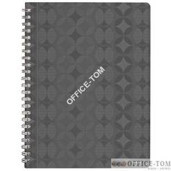 Zeszyt LEITZ Retro Chic, A4, w linię, ciemnoszary
