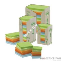 Bloczki samoprzylepne 3M POST-IT® 655-1RPT 76x127 Mix 1600k