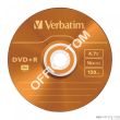 Płyta VERBATIM DVD+R  slim jewel case  4.7GB  16x  Colour - 5
