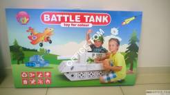 Zestaw edukacyjny \"BATTLE TANK - CZOŁG\" do złożenia z kartonu PAKCER
