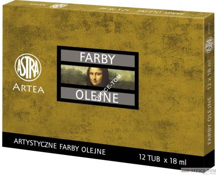 Farby olejne Astra 18ml - Zestaw nr 1