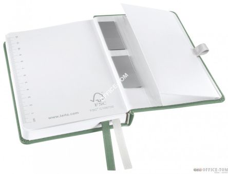 Notatnik w twardej oprawie Leitz Style A6 kratka, Pistacjowa zieleń