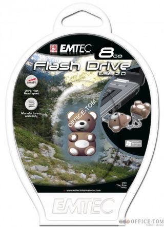 Pamięć USB EMTEC 8GB miś   EKMMD8GM311