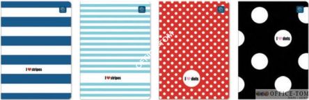 Zeszyt A5 32 linia UV Kolekcja nr 306 Stripes & Dots INTERDRUK