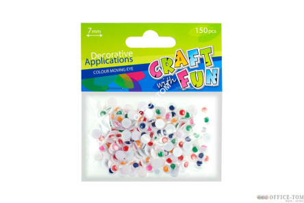 Ozdoba Dekoracyjna Kolor Oczy 7Mm CRAFT WITH FUN