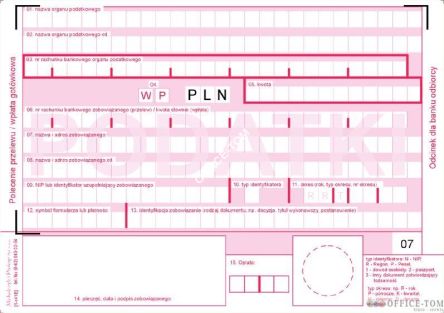 Podatki Polecenie Przelewu MICHALCZYK I PROKOP A6 80 kartek