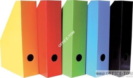 Pojemnik na czasopisma lakierowany Bantex czarny