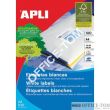 Etykiety APLI  uniwersalne 99,1 x 67,7 zaokrąglone rogi białe 100ark 800szt - 2