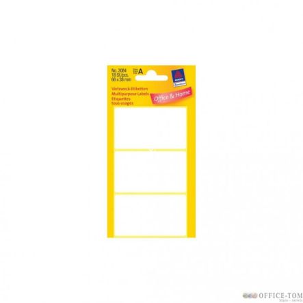 Białe minietykiety do opisywania ręcznego 18 etyk./op., 66 x 38 mm, białe Avery Zweckform