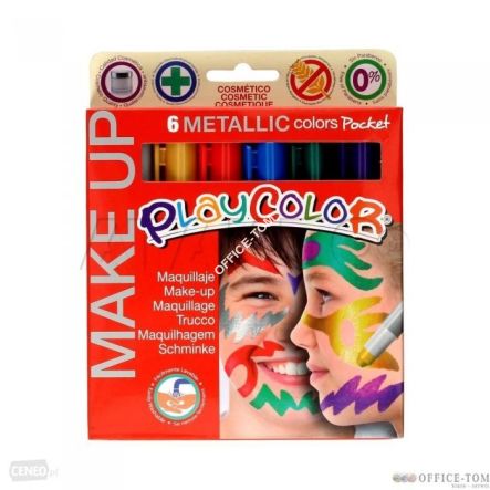 FarbyPlayColor Make up Pocket Metallic 6 kolorów