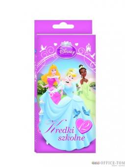 Kredki trójkątne 12 kol. dł. 18 cm w pud.kart. DISNEY KSIĘŻNICZKI St.Majewski