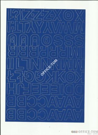 LITERY samoprzylepne 2.5cm(8szt) ciemno żółte ARTDRUK