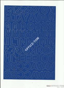LITERY samoprzylepne 2.5cm(8szt) ciemno żółte ARTDRUK