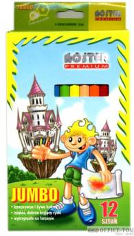 Kredki NOSTER 12kol.JUMBO mięk