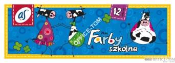 Farby szkolne \'AS\'12kol A\'20ml AST