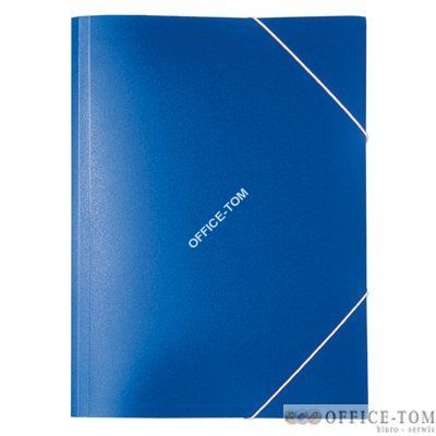 Teczka plastikowa z gumką szeroka TG-02 Biurfol Niebieski