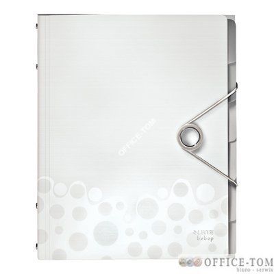 Teczka segregująca 6 przekładek LEITZ Bebop, biały