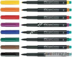 Foliopis Multimark z gumką OHP permanentny M 1,0 NIEBIESKI FABER-CASTELL