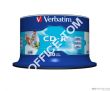 Płyta VERBATIM CD-R  cake box 50  700MB  52x  do nadruku Wide  DataLife+ AZO - 4