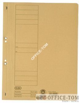 Skoroszyt z oczkiem MANI250 G A4 żółty Elba