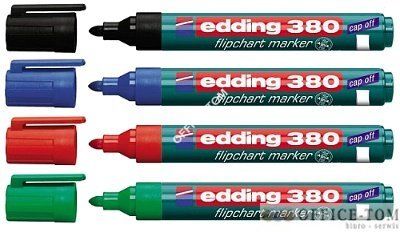 Marker do flipchartów z okrągłą końcówką 1,5-3 mm czarny Edding