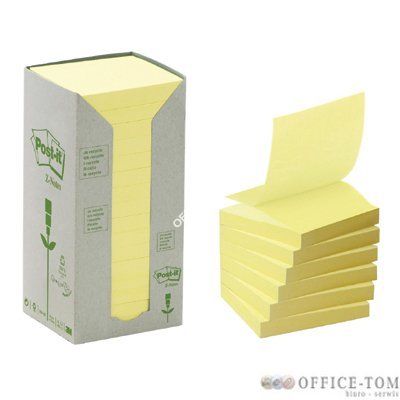 Bloczki samoprzylepne 3M POST-IT® R330 -1T 76x76 Żółty 100k