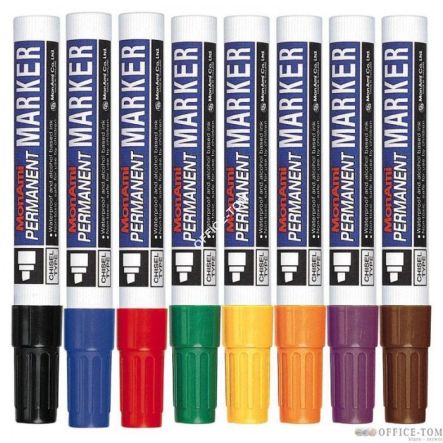 Zestaw Marker MONAMI PERMANENT, B8 mix 8 kolorów/1, okrągła końcówka