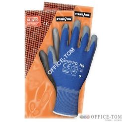 Rękawice powlekane RNYPO niebiesko-szare Rozmiar 9 Reis