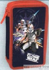 Piórnik podwójny z wyposażeniem CLONE WARS II ST.MAJEWSKI