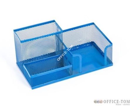 Przybornik na biurko siatka granatowy Leviatan 205x103x98