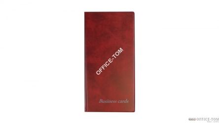 Wizytownik na 96 wizytówek LUX WI-04 Biurfol  Bordo