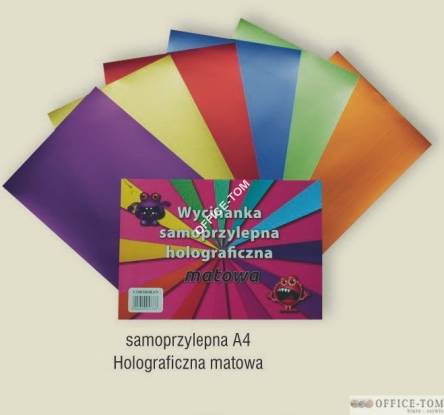 Wycinanka samoprzylepna A4 holograficzna matowa     CORMORAN *7733
