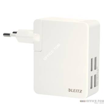 Ładowarka sieciowa Leitz Kolekcja Complete Traveller ze złącza USB do gniazdka sieciowego, z 4 portami USB, 24-watowa